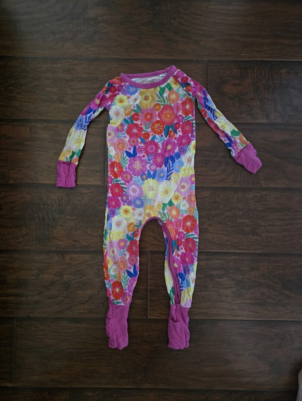 Little Sleepies Pink Floral Sleeper